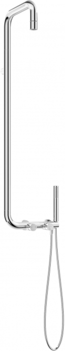 Pălărie de duș, cu baterie de duș ,cromata  Deante Silia [1]