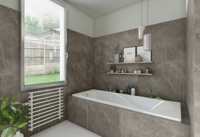 Classen Ceramin Wall Marmi Magallan Grey - Faianță SPC Ecologică și Impermeabilă pentru Pereț [1]