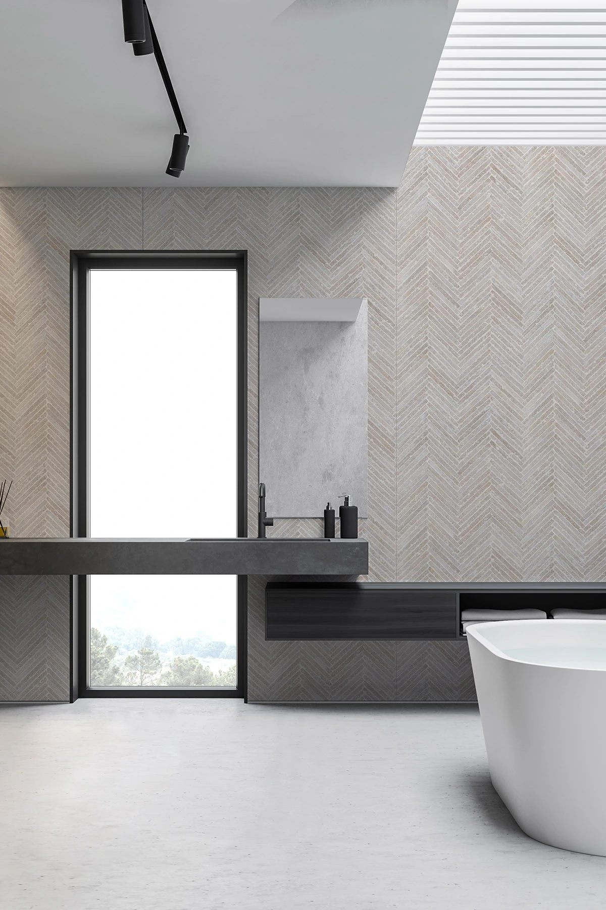 lacare de Perete Rocko Tiles R130 Greige Babylon – Design Greige Elegant și Rezistență la Zgârieturi [2]