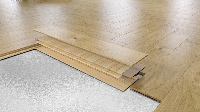 Parchet triplustratificat, Barlinek, Stejar Marzipan Muffin herringbone 130 [3]