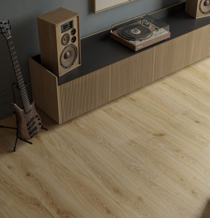 Parchet Vinil Barlinek Stejar Cinnamon cu substrat integrat - Nuanțe Calde, Rezistență la Apă și Trafic Intens [3]