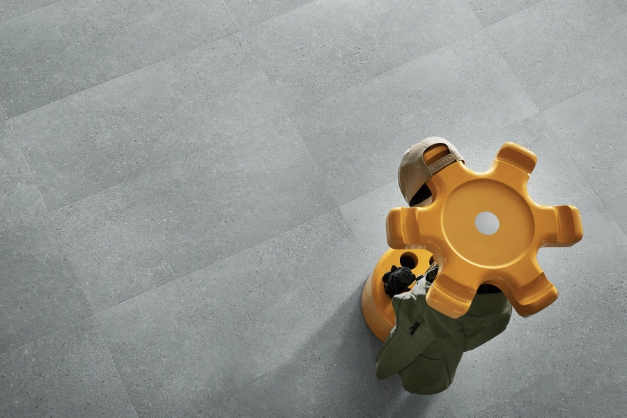 Pardoseli din vinil SPC Arbiton Amaron FORMA - NINAVENTURA GREY - 5mm/0.55mm,aspect de beton brut [1]