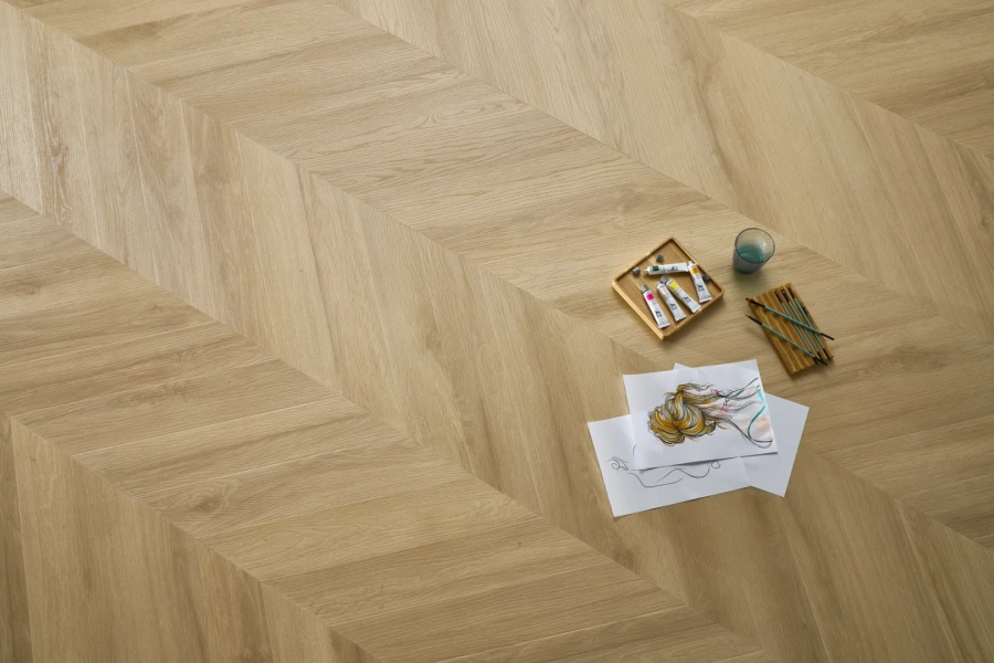 Plăci de vinil Arbiton Amaron Chevron Stejar Princeton – Design sofisticat și rezistență [5]