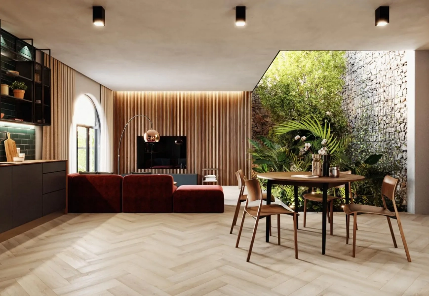 Parchet SPC Arbiton Amaron Herringbone EIR - Stejar Preston [3]