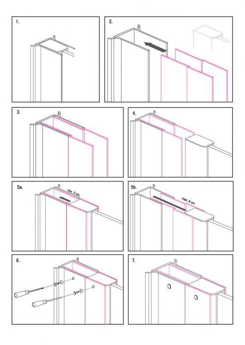 Profil extensie, cu accesorii de instalare, 200 cm [2]