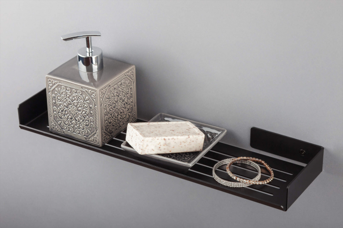 Raft, montare pe perete, Deante, Mokko,Negru [6]