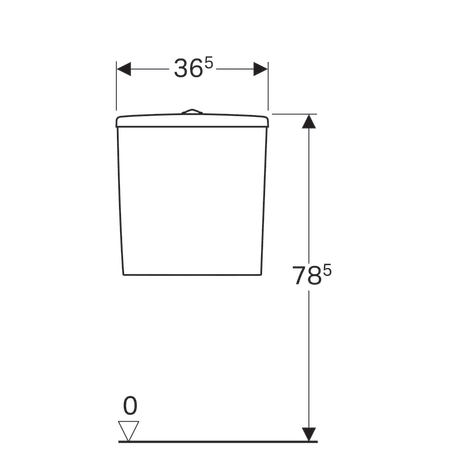 REZERVOR WC SELNOVA CU ALIMENTARE LATERALA [4]