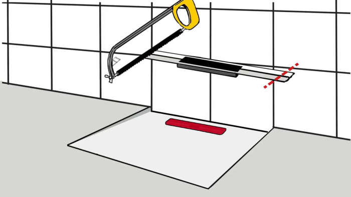 RIGOLA DE DUS TECE DRAINPROFILE CU LUNGIME ADJUSTABILA INTRE 50-100 CM, GOLD OPTIC PERIAT [2]