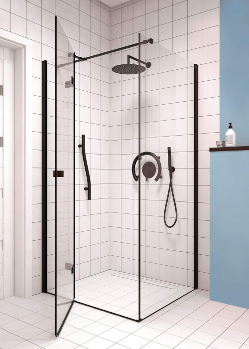 Bară de susținere cu montare pe perete, în formă de potcoavă - 2în1, Deante, ,Negru [6]