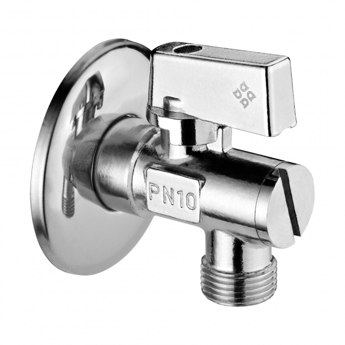 Robinet colțar, cu bilă, 1/2&quot; - 3/8&quot; - ambalat în cutie, Deante, ,Cromat [1]