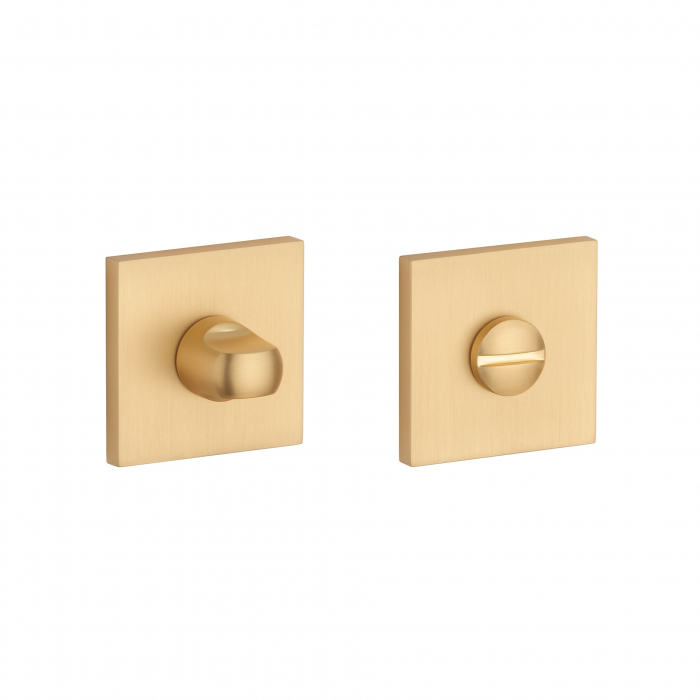 Rozetă STILE Q SLIM 7MM GOLD SATIN - auriu mat WC 4x4 [1]