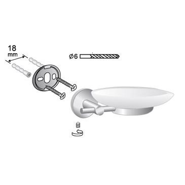 SAPUNIERA CU SUPORT FORYOU CROM [2]