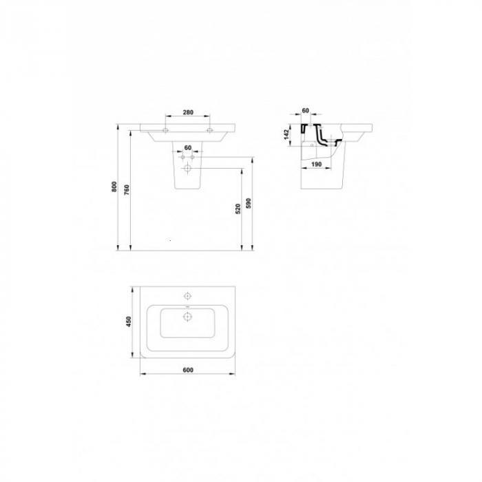 PIEDESTAL SUSPENDAT STREET SQUARE ALB [2]