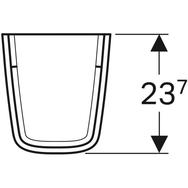 SEMIPIEDESTAL GEBERIT SELNOVA COMPACT [2]