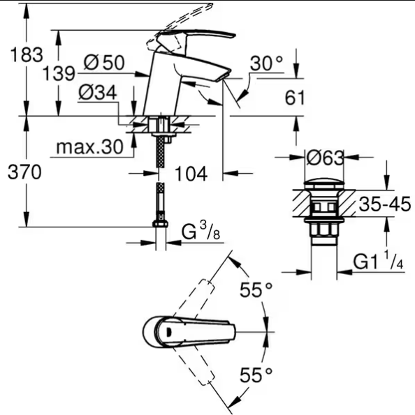 PACHET DUS START, LAVOAR S-SIZE SI DUS (23550001+32279001) [2]