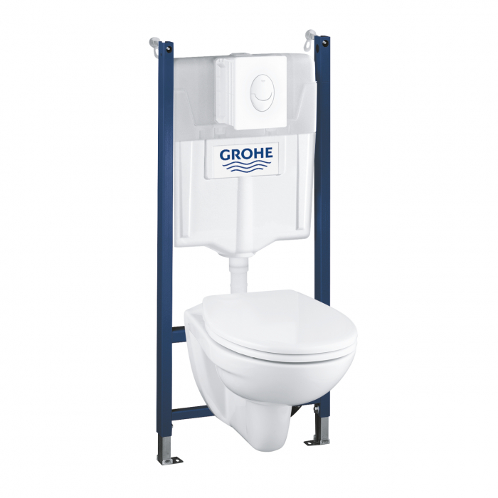 SET SOLIDO 4 IN 1 VAS WC GROHE SOFT CLOSE, SKATE AIR ALBA SI SURUBURI [1]