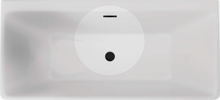 Set de accesorii, pentru cadă - dop și preaplin, Deante, Bathtub,Negru [2]