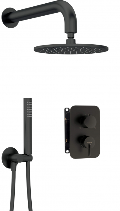 Set de duș cu montare îngropată, cu BOX pentru baterie - cu pălărie de duș [1]