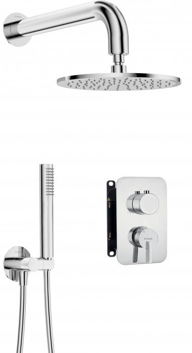 Set de duș cu montare îngropată, cu BOX pentru baterie - cu pălărie de duș [1]