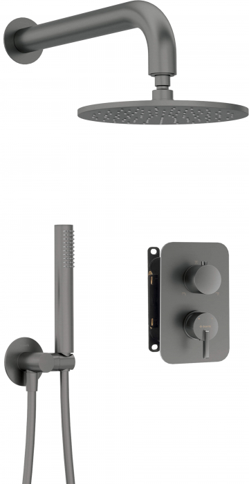 Set de duș cu montare îngropată, cu BOX pentru baterie - cu pălărie de duș [1]