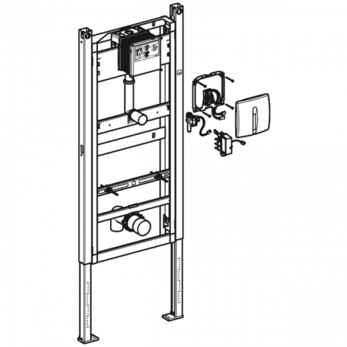 PREPACK PISOAR  (SISTEM INSTALARE+CLAPETA ELECTRONICA ALBA) [2]