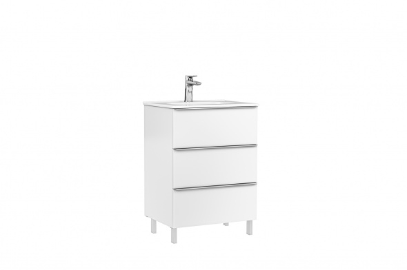 MOBILIER SHONA 60X46X56.5 ALB MAT,3 SERTARE,CU LAVOAR KLEA [1]