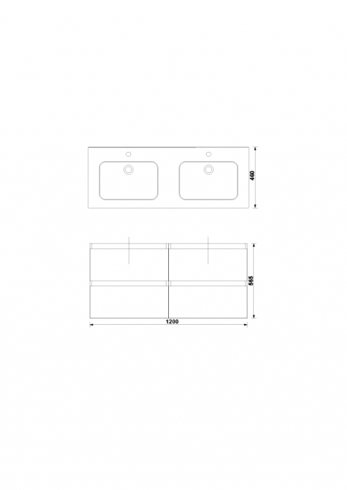 MOBILIER DAILY 120X46X56.5 STEJAR RUSTIC, 4 SERTARE,CU LAVOAR [2]