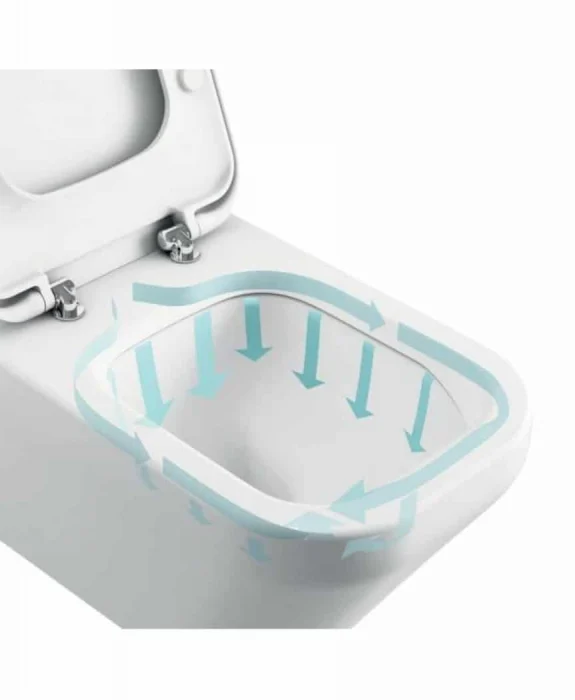 Set Tesi Aquablade vas de wc suspendat alb T007901+capac softclose  T352701 [2]