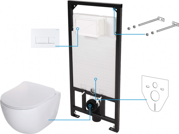 Set WC, îngropat, 6 în 1 [1]