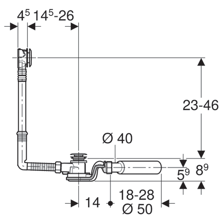 ANSAMBLU CADA CU PUSHCONTROL 52 MM CROM [4]