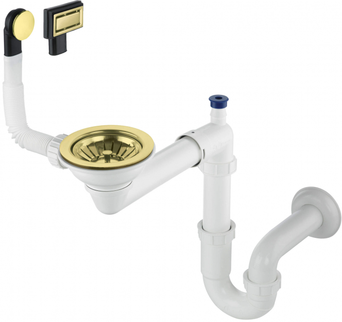 Sifon pentru chiuveta din granit, 1-cuvă - Space-Saver [1]