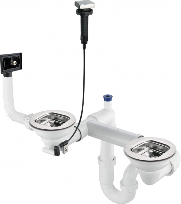 Sifon pentru chiuveta din inox, 1,5- și 2-cuve [2]