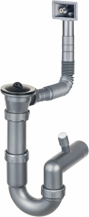 Sifon pentru chiuveta din inox, 1-cuvă - 2&quot; rigole [1]