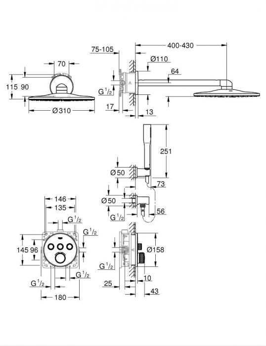SISTEM DUS TERMOSTATAT SMART CONTROL, RSH 310 SMART ACTIVE [2]