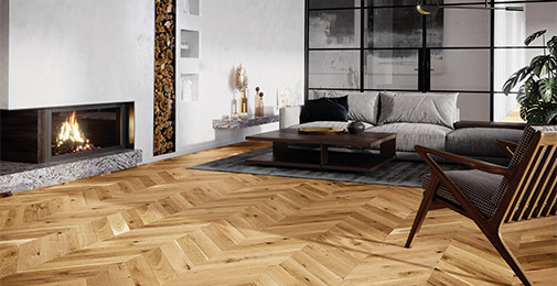 Barlinek parchet Stejar Raisins Chevron 130 [1]