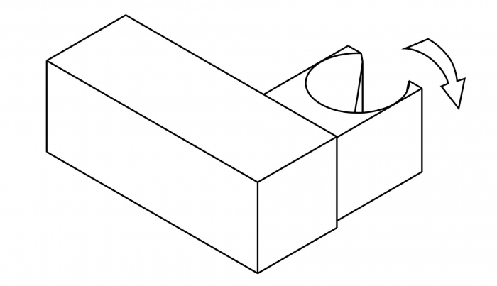 Suport de perete, pentru dușurile de mână, alamă, Deante, Square,Cromat [2]