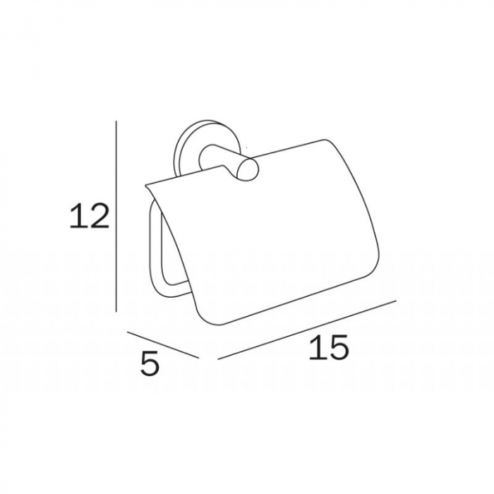 SUPORT HARTIE IGIENICA CU APARATOARE TOUCH 4600 CAL. I [2]