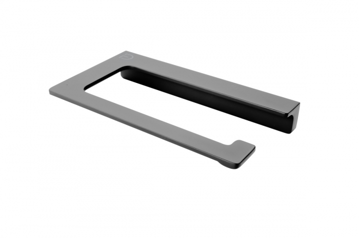 SUPORT HARTIE IGIENICA SIMPLU PIAZZA, NEGRU [1]