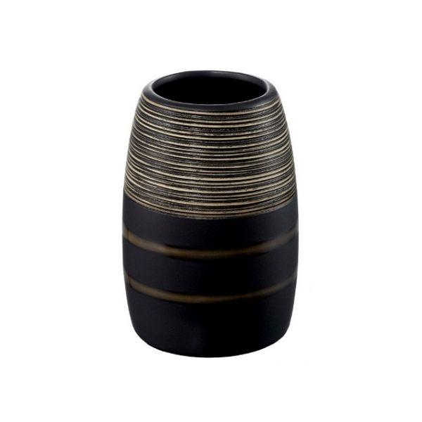 Suport pahar pentru periute dinti Bisk Kongo, negru [1]