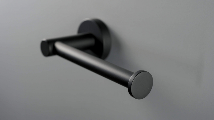 Suport pentru hârtie igienică - montare pe perete, Deante, ,nero [2]