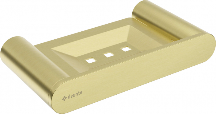 Suport pentru săpun, montare pe perete, Deante, ,auriu periat [1]