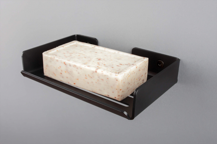 Suport pentru săpun, montare pe perete, Deante, Mokko,Negru [4]