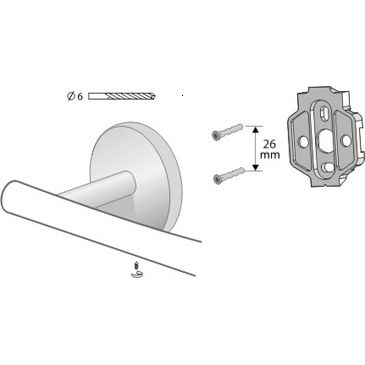 SUPORT PROSOP BARA VIRGINIA FEST 460 NICHEL [2]