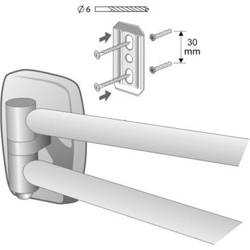 SUPORT PROSOP DOUA BRATE OREGON CROM SATIN [2]