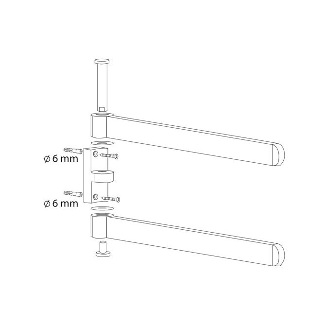 SUPORT PROSOP DOUA BRATE FUTURA NEGRU [2]