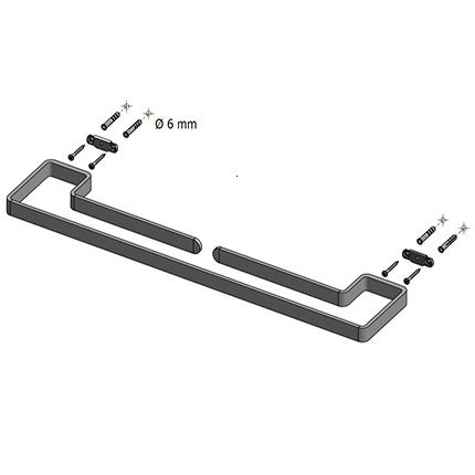 SUPORT PROSOP BARA DUBLA NATURA CROM  [2]