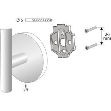 REZERVA SUPORT HARTIE IGIENICA VIRGINIA FEST NICHEL [2]