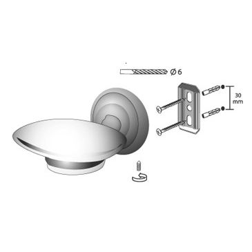 SAPUNIERA CU SUPORT DECO A.B. [2]