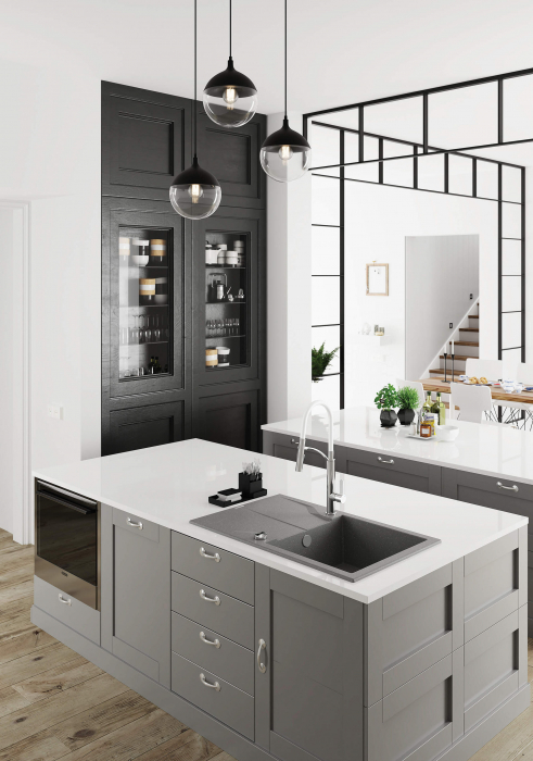 Chiuvetă din granit, 1-cuvă cu picurător [3]