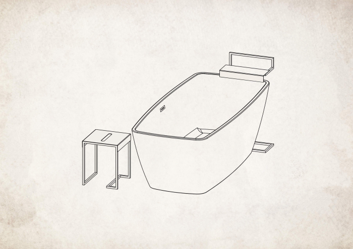 Scăunel - masă baie [6]